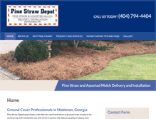 Tablet Screenshot of pinestrawdepot.com